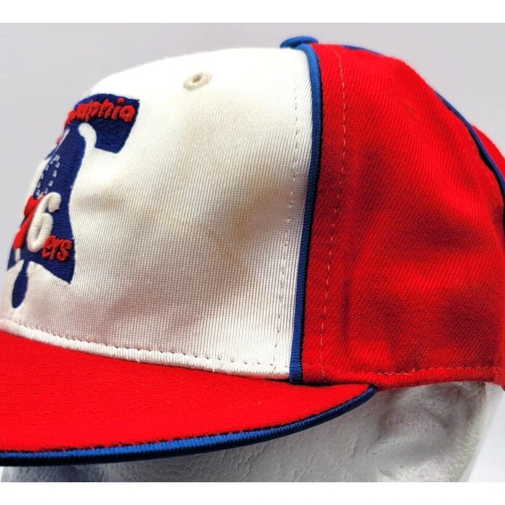 PHILADELPHIA 76ERS HAT CAP FITTED‎ HARWOOD CLASSICS RED WHITE NBA SIZE XXL MENS